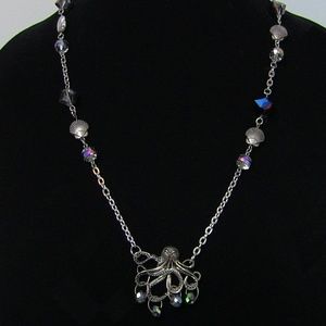 Octopus Charm Necklace